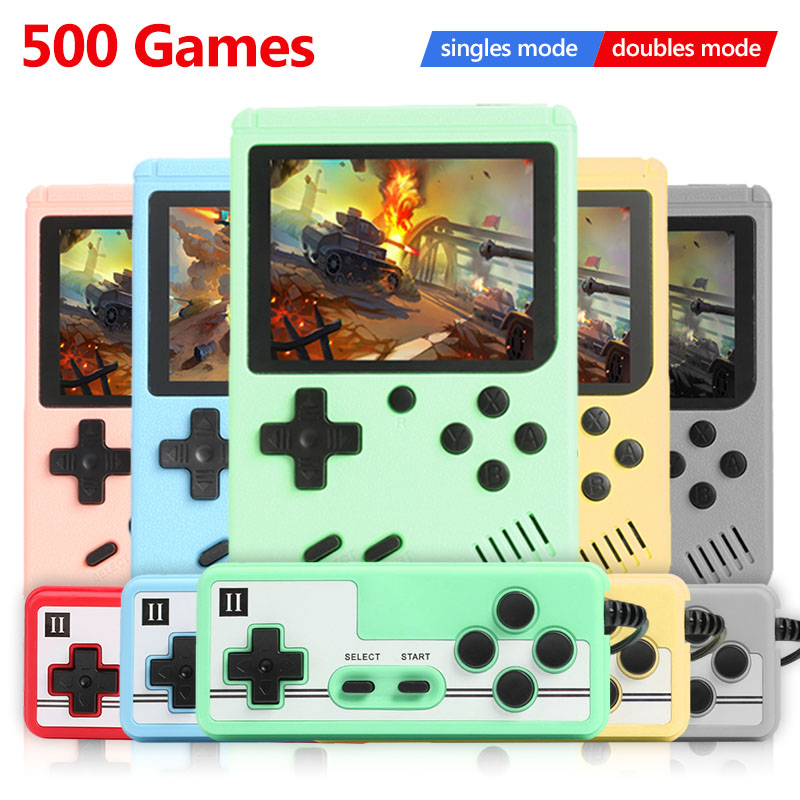 ALLOYSEED 500 Games Retro Video Game Player Portable Pocket Mini Handheld Game Console Machine For Kids Gifts Nostalgic Player