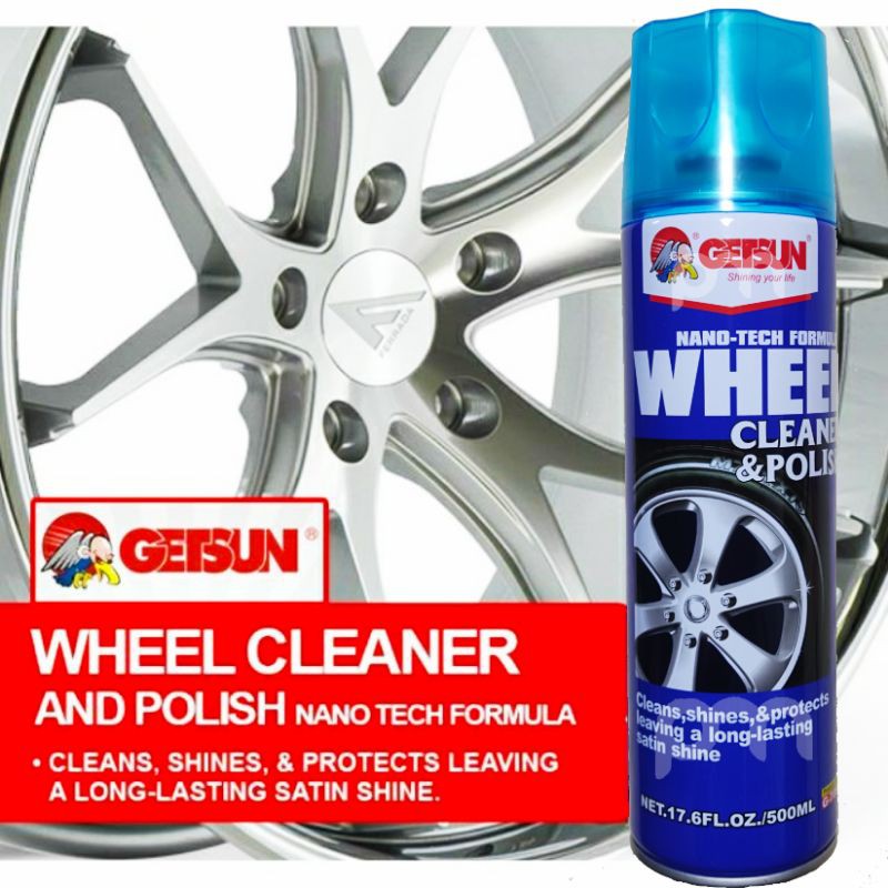 Getsun Wheel Cleaner & Polish สเปรย์ทำความสะอาดล้อแม็กซ์ และพื้นผิวโลหะทุกชนิด