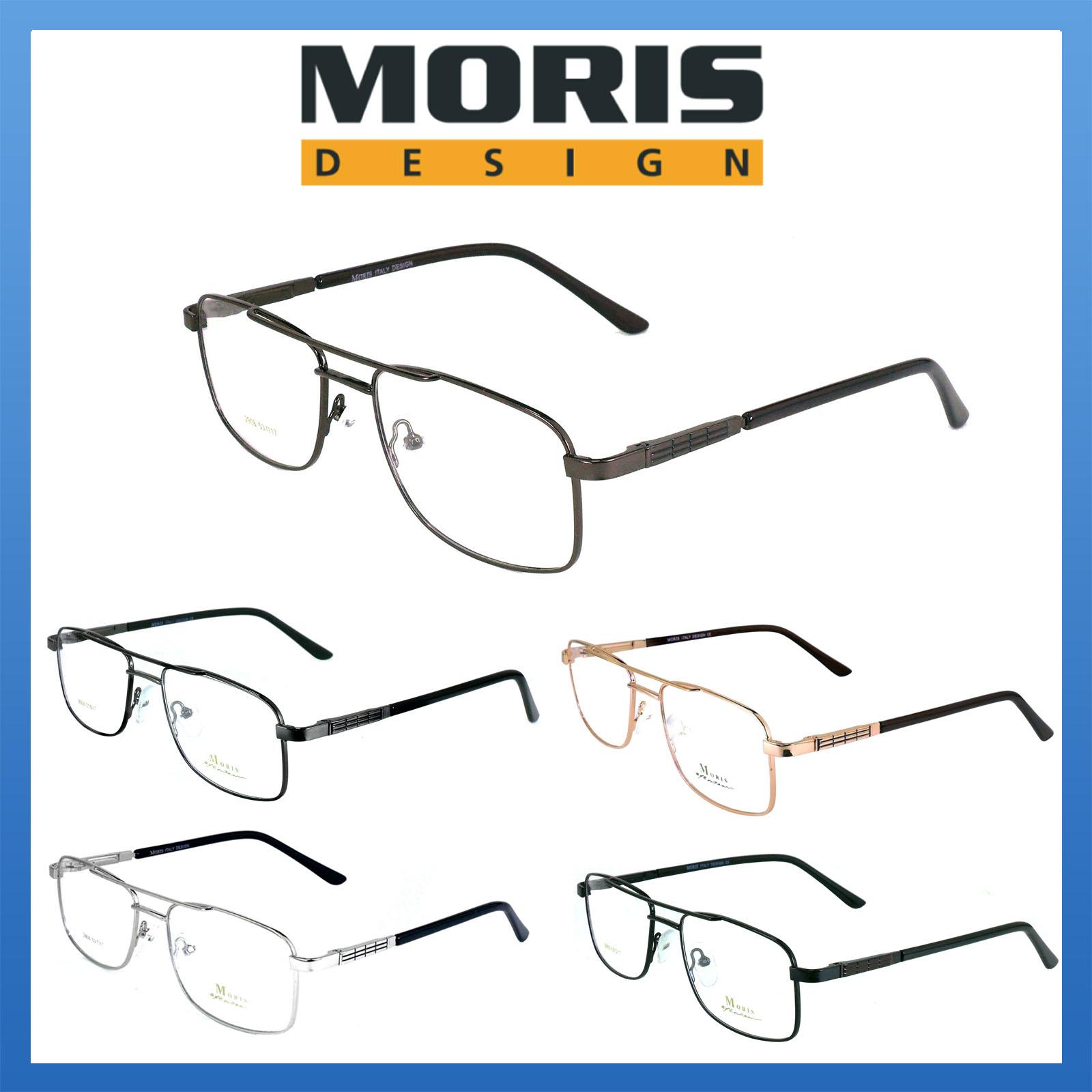 Moris แว่นตา รุ่น 2908 กรอบเต็ม Square ทรงสี่เหลี่ยม ขาสปริง วัสดุ สแตนเลส สตีล (สำหรับตัดเลนส์) กรอบแว่นตา สวมใส่สบาย น้ำหนักเบา ไม่ตกเทรนด์ มีความแข็งแรงทนทาน Full frame Eyeglass Spring leg Stainless Steel material Eyewear Top Glasses