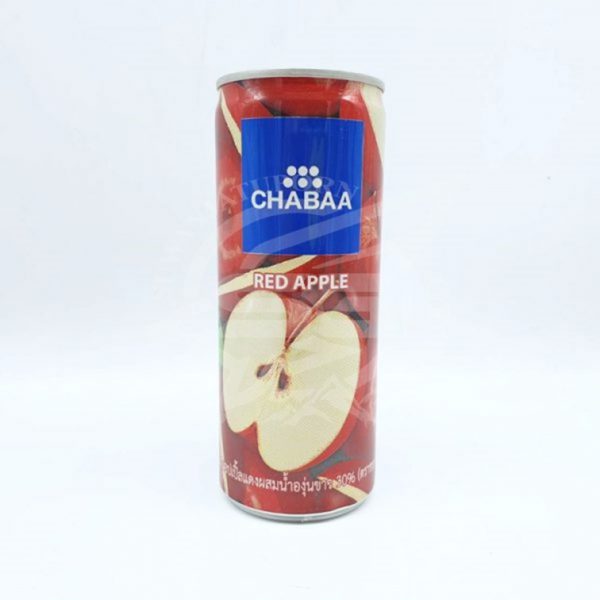 น้ำผลไม้ 100% CHABAA 230 มล. แอปเปิ้ล เครื่องดื่มกระป๋องพร้อมดื่ม