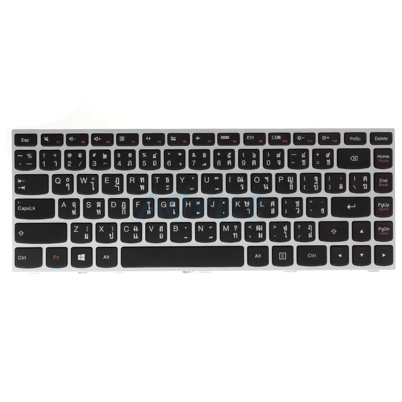 Keyboard LENOVO Ideapad 300-14ISK (Silver) 'PowerMax' (สกรีนไทย-อังกฤษ)