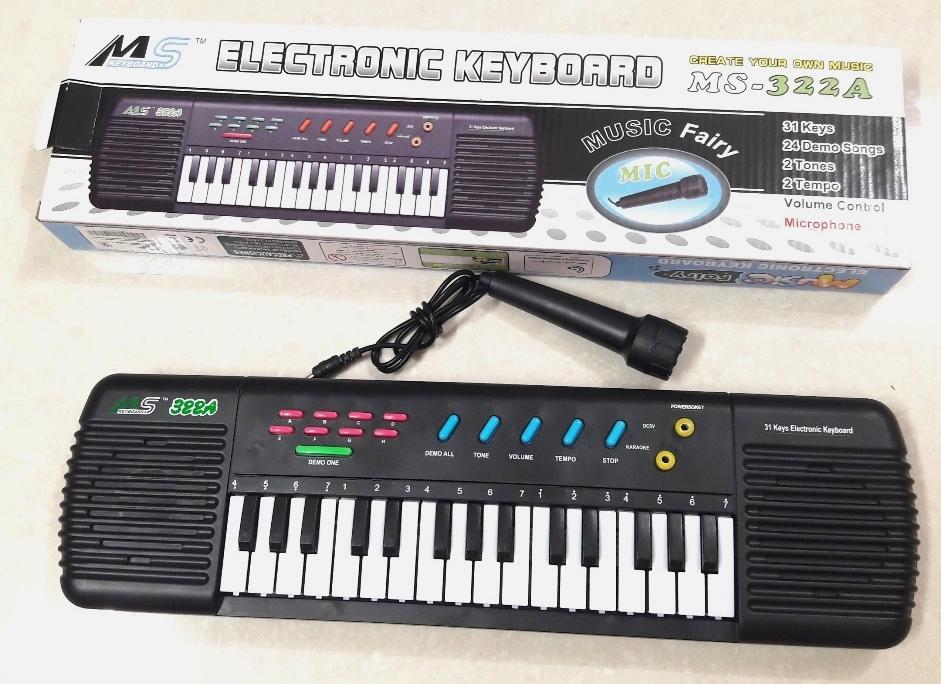 อิเล็กโทรนิกส์คีย์บอร์ดรุ่น MS322A เครื่องดนตรี keyboard Salelee
