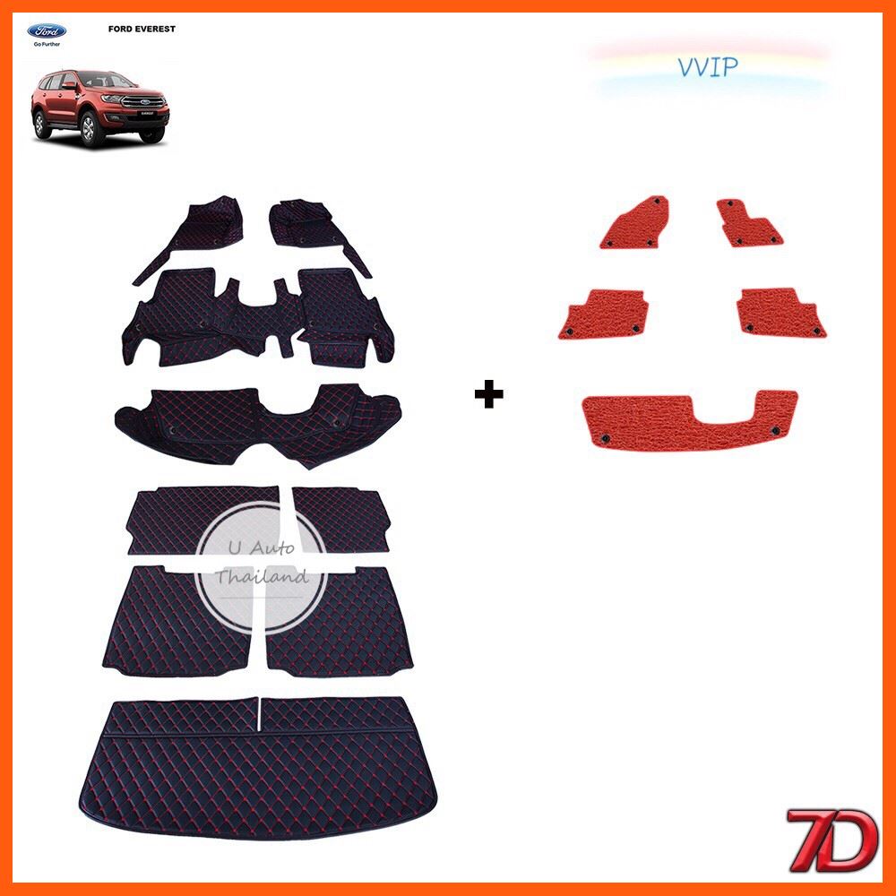 Best Quality VVIP พรมปูรถยนต์ 7D Anti Dust Ford Everest อุปกรณ์รถยนต์ Car accessories ไฟหรี่รถ Car lightsใบปัดน้ำฝนรถยนต์ Car wiper blade หลอดไฟรถยนต์ Car lamp โคมไฟ หน้ากากรถยนต์ เดย์ไลท์ ชุดไฟตัดหมอก พรมปูรถ Carpet