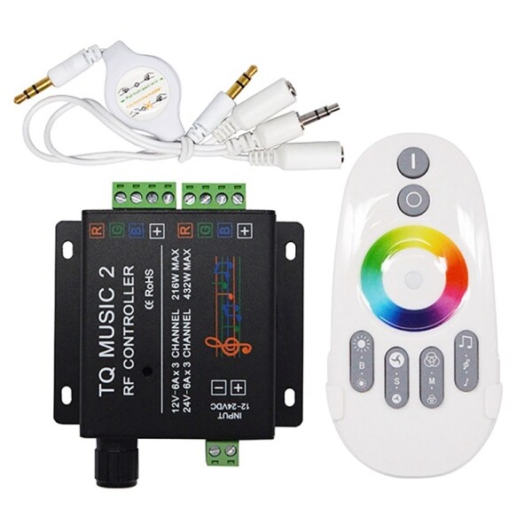 LED Controller Colorful Contact Smart Led Wireless Dimming Remote Control Rf Light Music RGB LED Light Controller