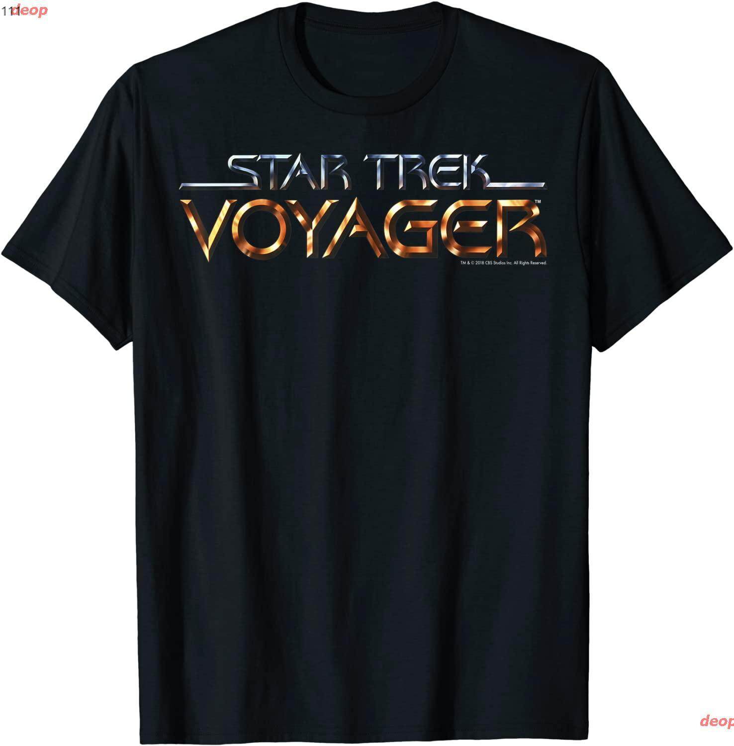 STAR TREK VOYAGER (1998) Sci-Fi TV Movie Spellout Graphic T-Shirt