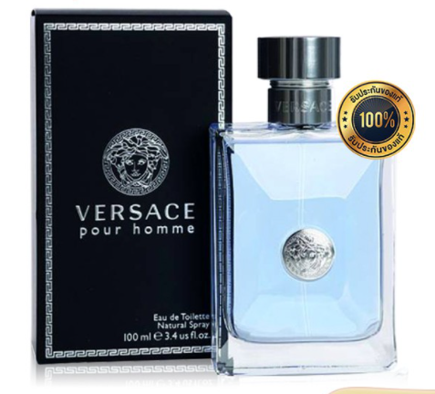 นำเข้าจากฮ่องก ！ส่งฟรี Versace Pour Homme Eau De Toilette EDT 100ml Perfume น้ำหอม น้ำหอมผู้ชายน้ำหอมแท้100%