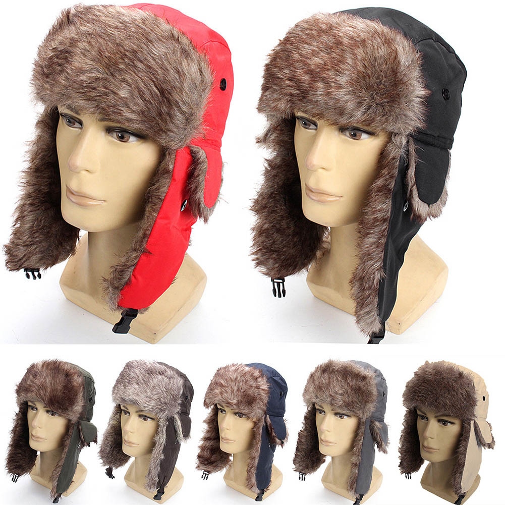 Winter Hat Keep Warm Unisex Winter Trapper Aviator Trooper Earflap 2022 ...