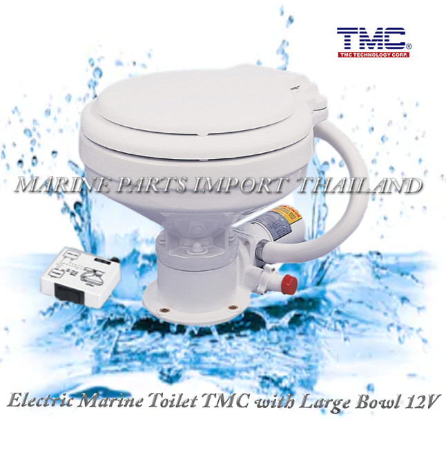 Electric Marine Toilet  TMC with Large Bowl 12V