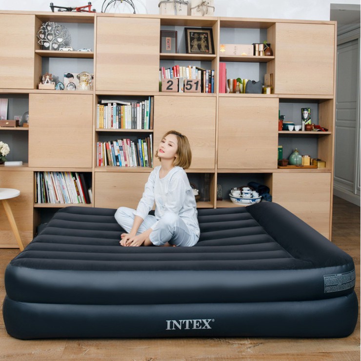 INTEX ที่นอน ที่นอนเป่าลม ที่นอนเป่าลมปั้มลมในตัว Pillow Rest Raised รุ่น 64124