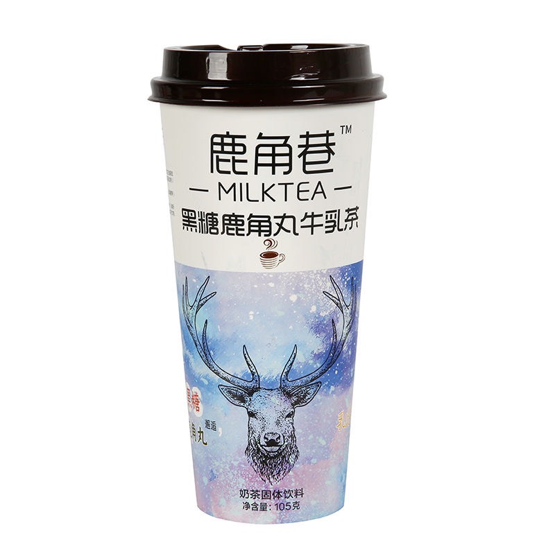 LuJiaoXiang  ชานมไข่มุก รสดั้งเดิม ชานมกวาง 鹿角港奶茶 ชานมไต้หวันตรากวาง Milk tea