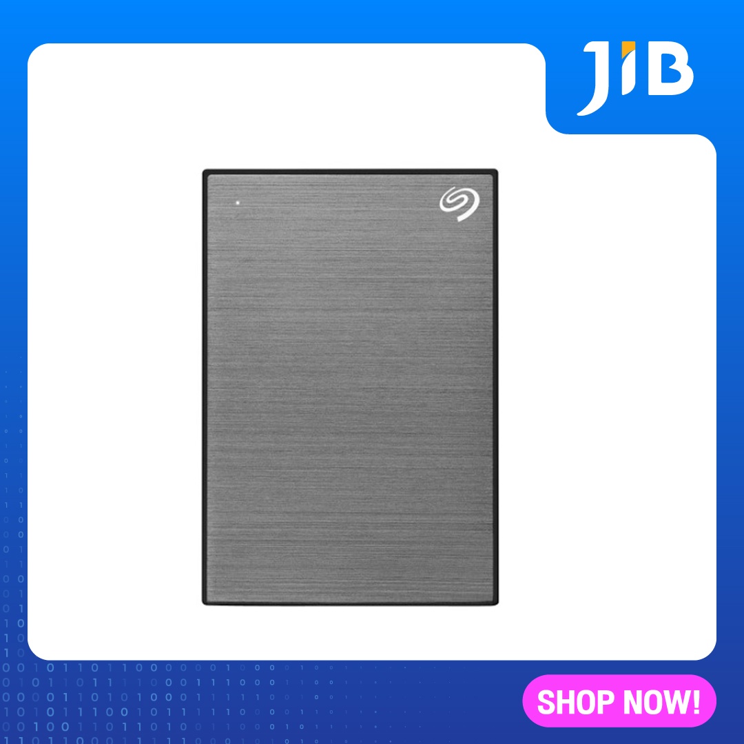JIB 2 TB HDD EXT (ฮาร์ดดิสก์พกพา) SEAGATE NEW BACKUP PLUS Slim GRAY (STHN2000406)