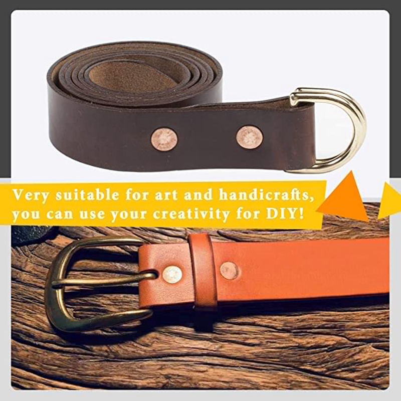 25 Sets Copper Rivet Burrs Washer, Long Leather Copper Rivet Fastener