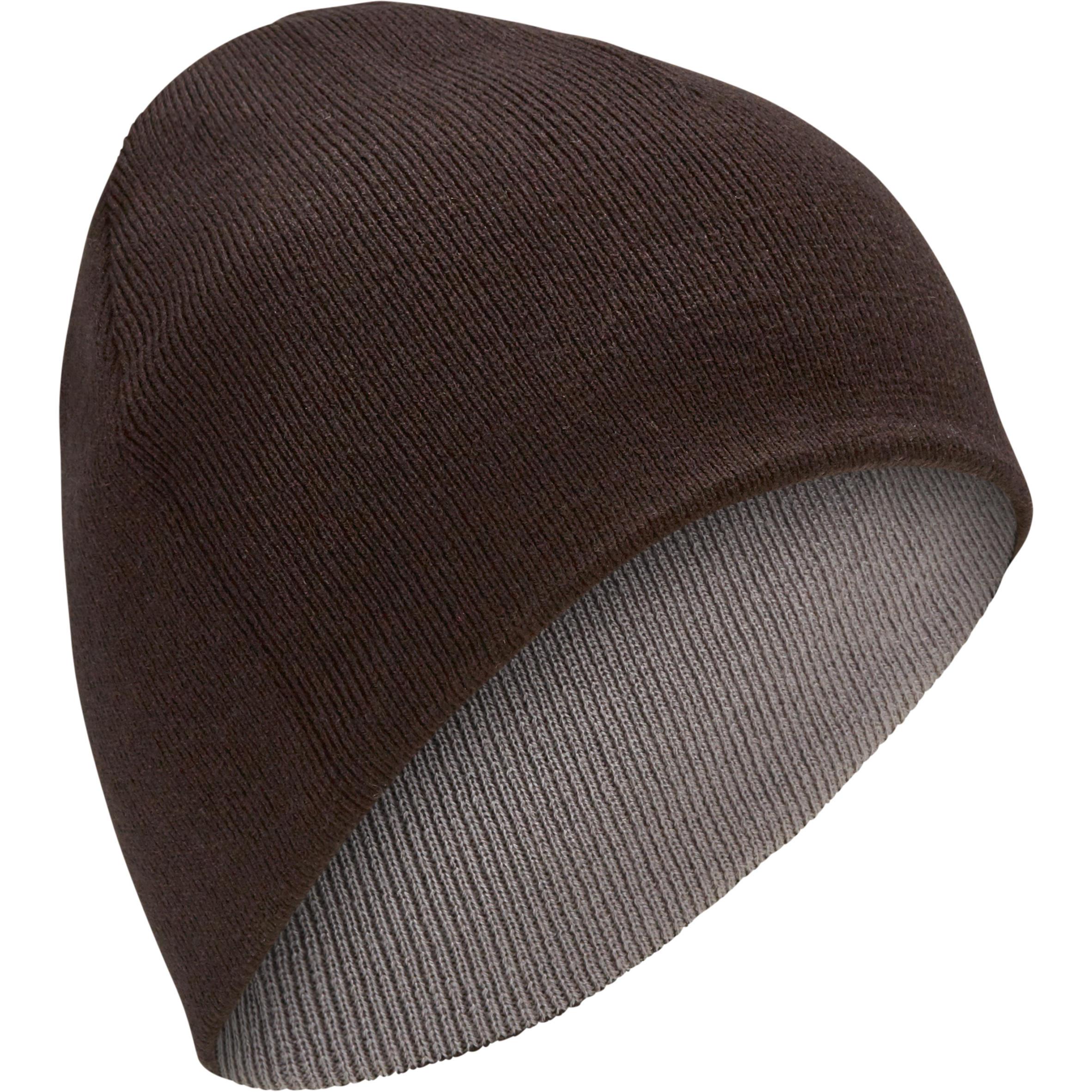 [ด่วน!! โปรโมชั่นมีจำนวนจำกัด] หมวกสกีสำหรับผู้ใหญ่แบบใส่ได้สองด้าน (สีดำ/เทา) สำหรับ สกี สโนว์บอร์ด เลื่อน