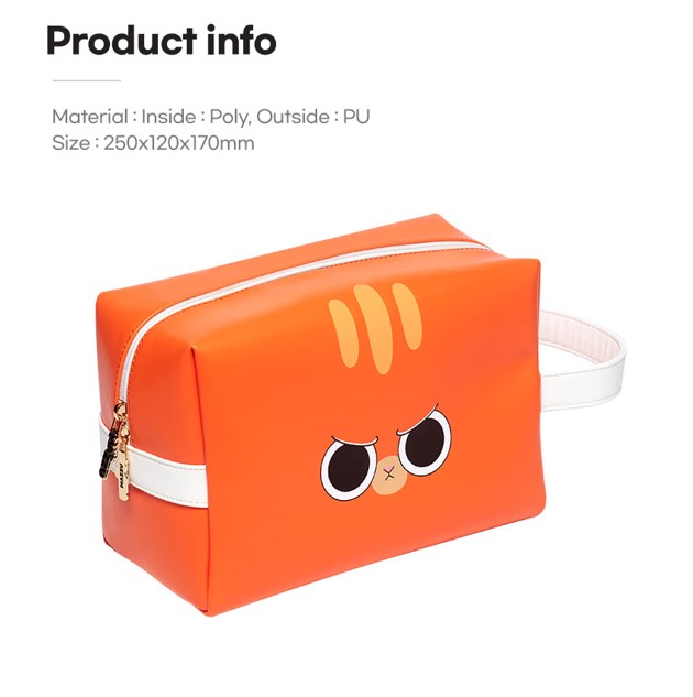[MAZZU] Golf Animal Face Pouch Orange 1EA