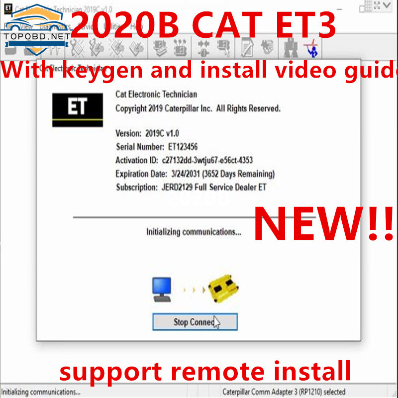 2020B Cat ET Electronic Technician For Caterpillar 2019 Cat ET ET3