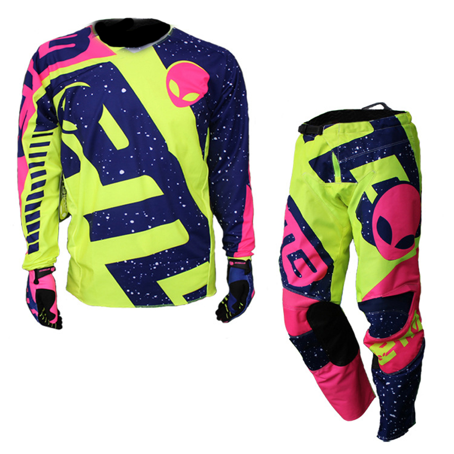 ETBIKE เด็ก Motocross MX ชุดกางเกงขี่มอเตอร์ไซค์และ Jersey Moto ชุดแข่งรถ Dirt Bike OFF Road เสื้อผ้ารถจักรยานยนต์ชุด