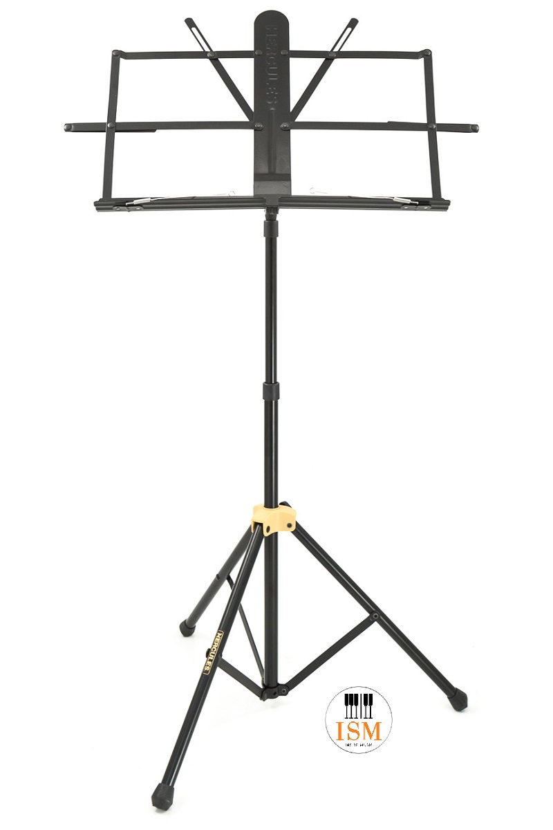Hercules ขาตั้งโน้ต แบบพับเก็บได้ Music Stand รุ่น BS118BB Black
