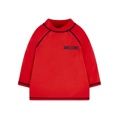 Mothercare red awesome rash vest TB457