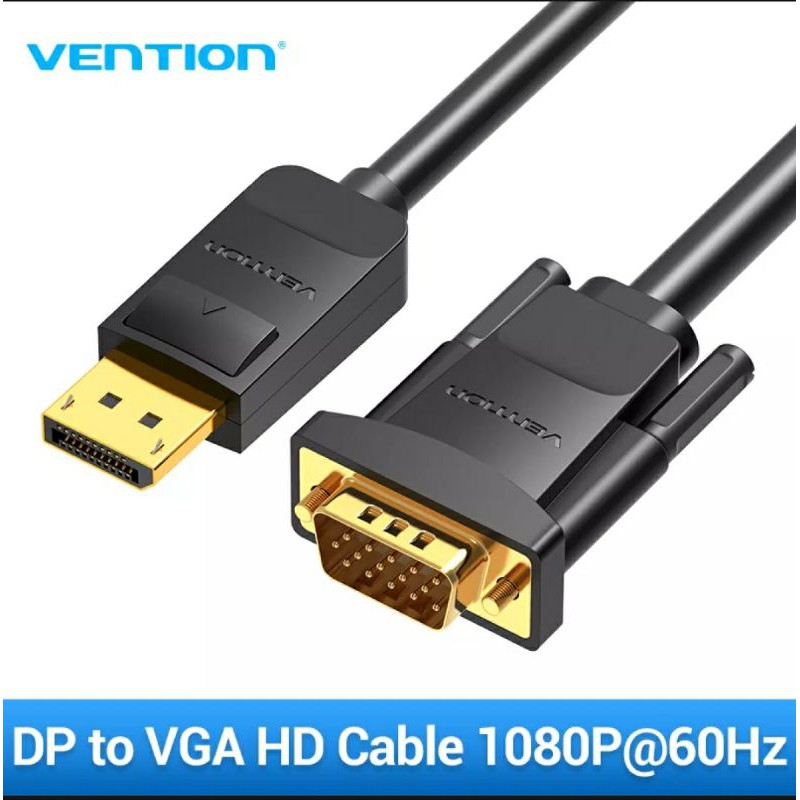 ลดราคา vention display port to vga 1.5m #ค้นหาเพิ่มเติม สาย HDMI hdmi switch hard disk usb Mini display