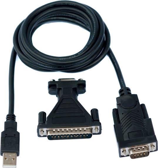 สายแปลง USB to RS232 Serial Port 9 Pin DB9 PDA Cable Convertor USB to RS-232 Serialport Cable Adapter +DB25 Adapter