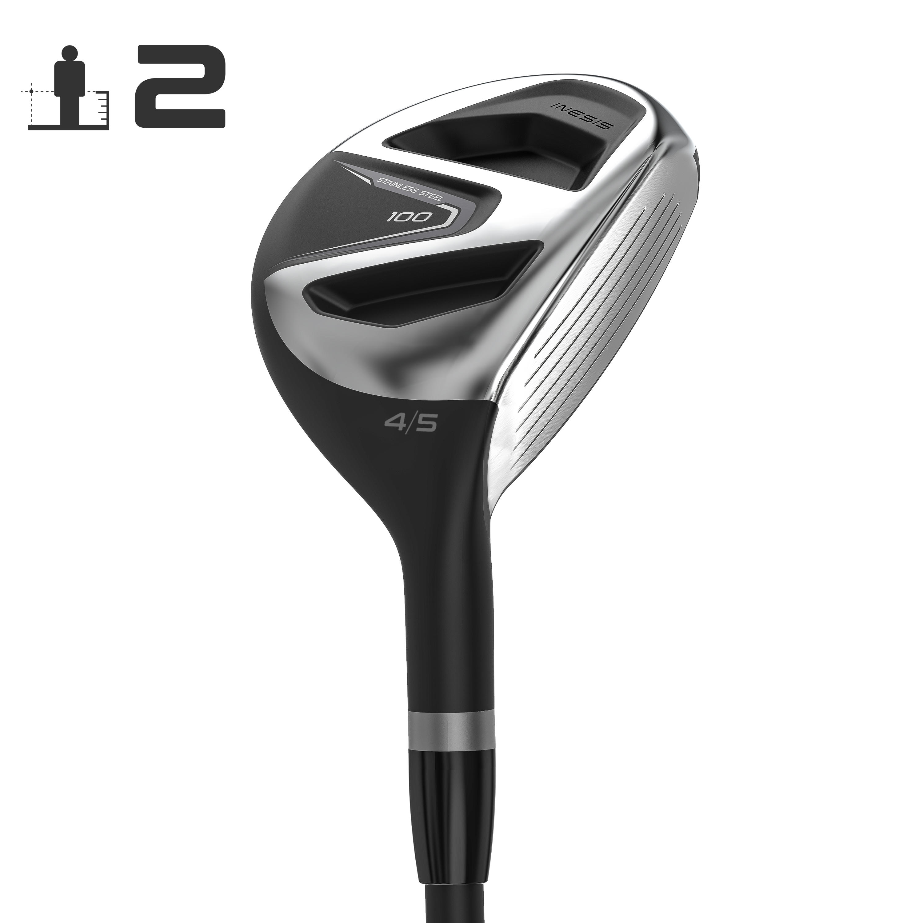 [ส่งฟรี ] ไม้กอล์ฟหัวไฮบริดก้านแกรไฟต์สำหรับผู้ใหญ่ถนัดขวารุ่น 100 (เบอร์ 2) Adult Hybrid 100 Right-Handed Graphite Size 2 ไม้กอล์ฟครบชุด อุปกรณ์กอล์ฟ อุปกรณ์ตีกอล์ฟ ก้านไม้กอล์ฟ อุปกรณ์ซ้อมกอล์ฟ Golf clubs iron set Golf clubs Golf driver  Golf iron set