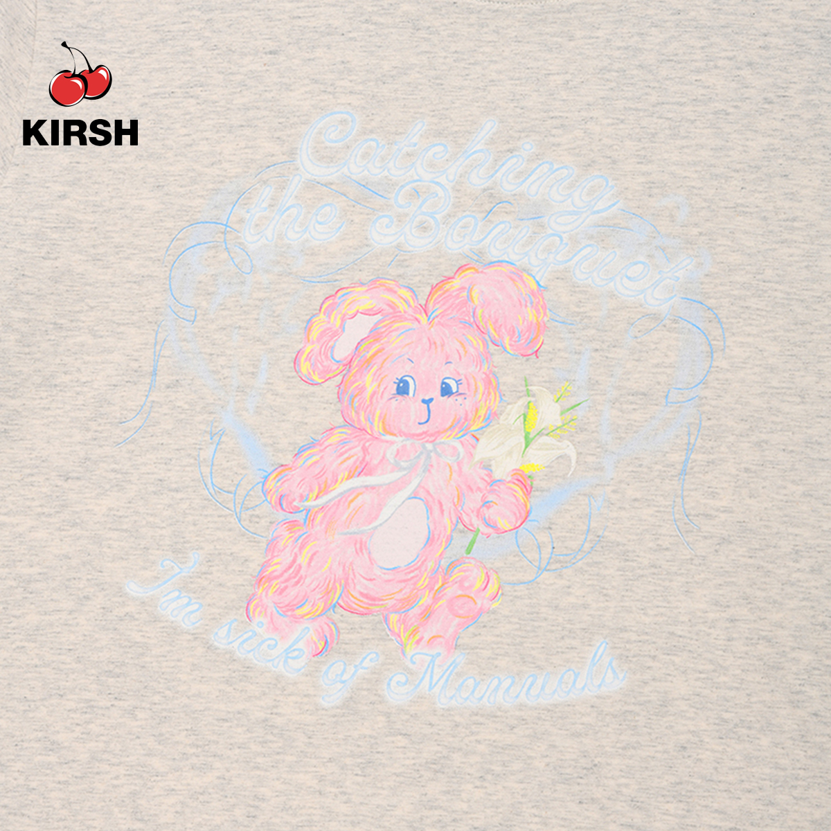 KIRSH] WITTY BUNNY BOUQUET GIRL T-SHIRT I 24SS s-5xl