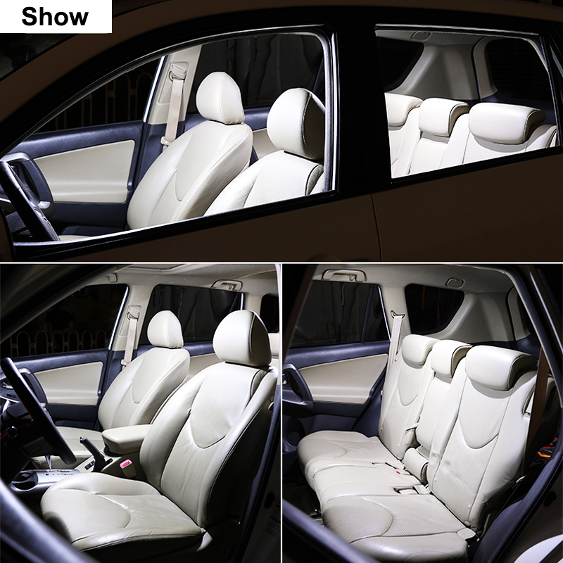 8Pcs LED Interior Light Bulb Kit For Toyota Hilux AN120 AN130 2016 2017