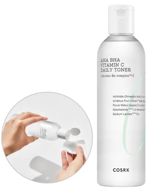 ของแท้100%มั่นใจได้ COSRX Refresh AHA BHA Vitamin C Daliy Tonerโทนเนอร์เช็ดทำความสะอาดผิวหน้าที่มีส่วนผสมของกรดผลไม้