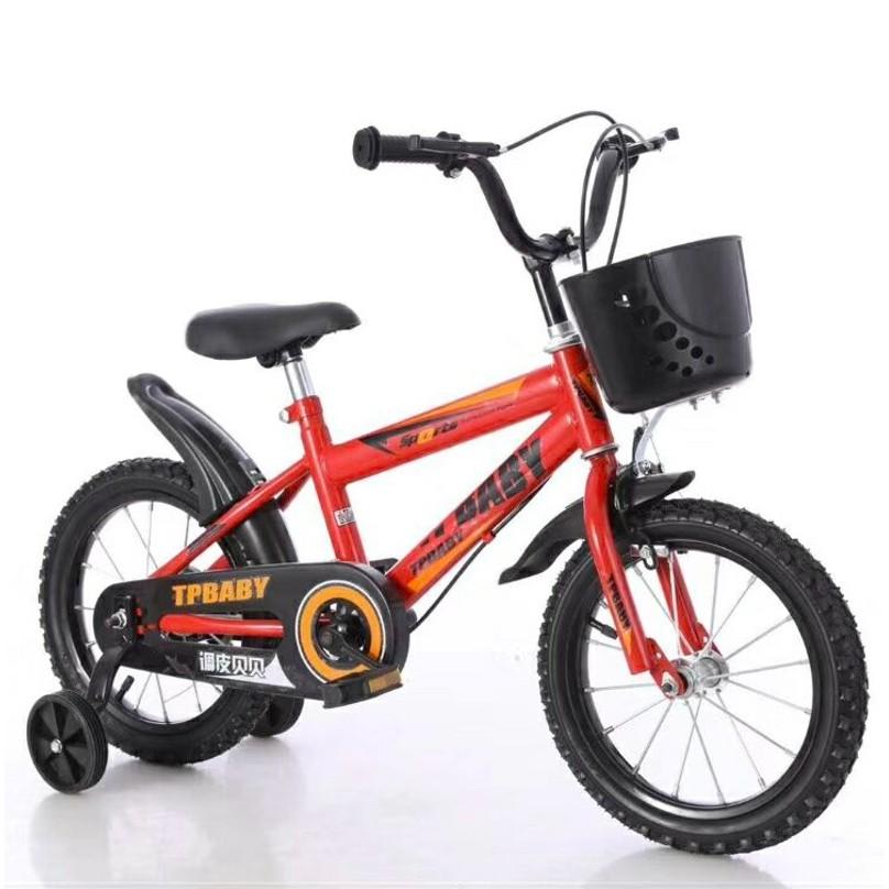 จักรยานสี่ล้อเด็ก จักรยาน ล้อยางเติมลม จักรยาน จักรยานเด็ก ทรงสปอร์ท สุดเท่ มีตะกร้า ขนาด 14 นิ้ว