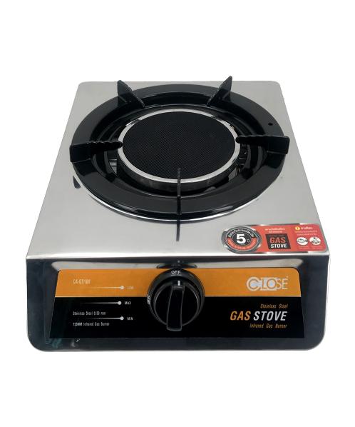 CLOSE เตาแก๊สหัวเดี่ยวแบบอินฟาเรดหน้าสเตนเลส  CA-GS108 สีสเตนเลส