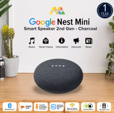 【100% authentic, tax stamps are available】Google Nest Mini (Google Home mini 2) Smart Speaker Google ลำโพงอัจฉริยะ พูดเสียงภาษาไทยได้ครับ