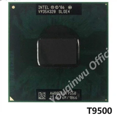 Intel-Core 2 Duo T9550 Slge4 2.6 Ghz Dual-Core ซ็อกเก็ต 6 เมตร 35 วัตต์ซ็อกเก็ต P Cpu
