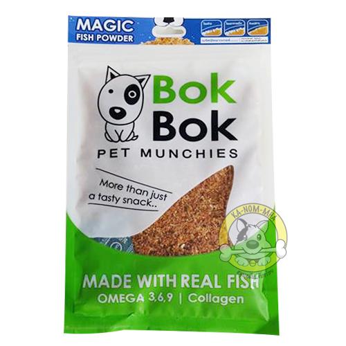 เนื้อปลาหยอง Bok Bok Pet Munchies อาหารเสริมสำหรับสุนัขและแมว 150g.
