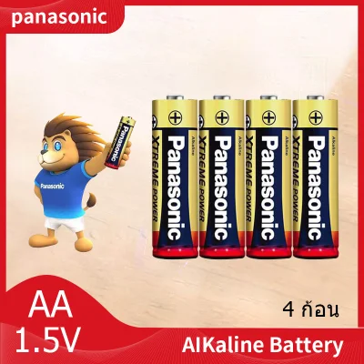 Panasonic Alkaline Battery ถ่านอัลคาไลน์ AA 4 ก้อน รุ่น LR6T