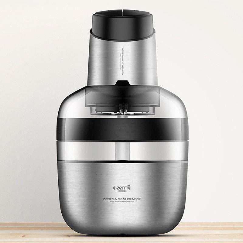 อุปกรณ์ไฮเทค Xiaomi Deerma DEM-JR01 เครื่องบดเนื้อเลสตีลอัตโนมัติสำหรับครัวเรือน คุณภาพสูง Stainless Steel Meat Grinder Chopper Automatic Mincing Machine High-Quality Household