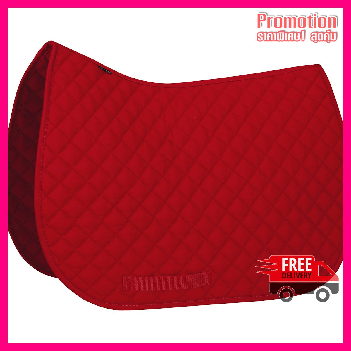 Schooling Horse Riding Saddle Cloth for Horse and Pony - Red