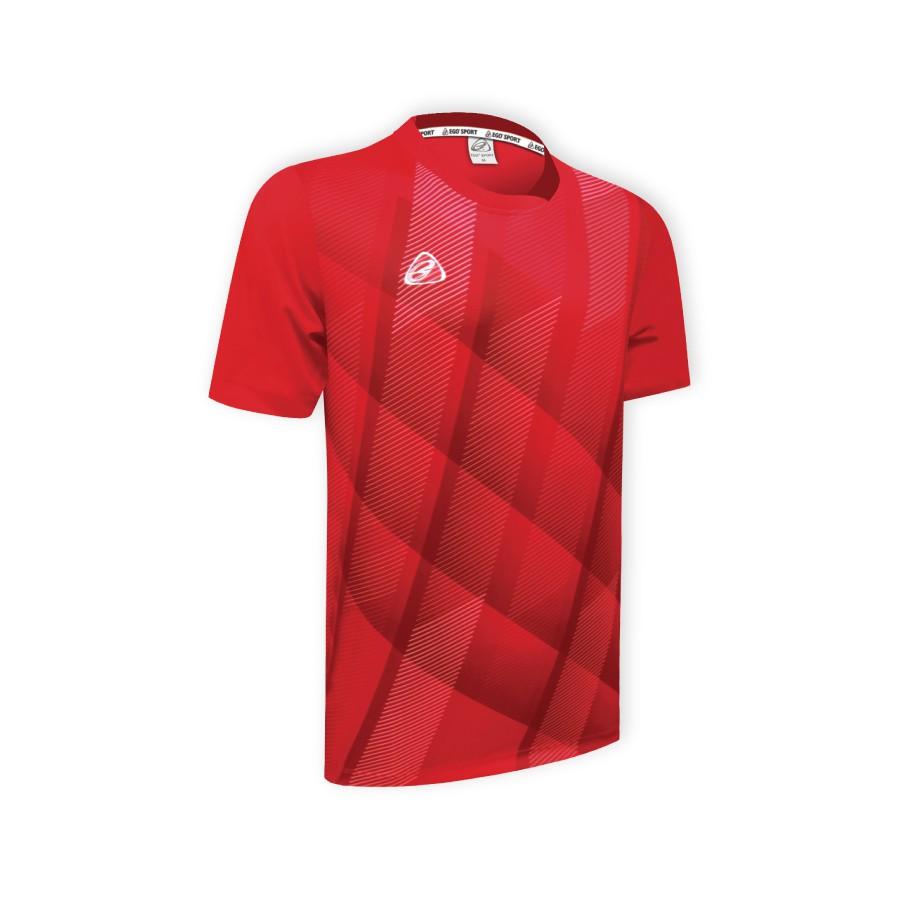 EGO SPORT EG5103 เสื้อฟุตบอลคอกลม สีแดง