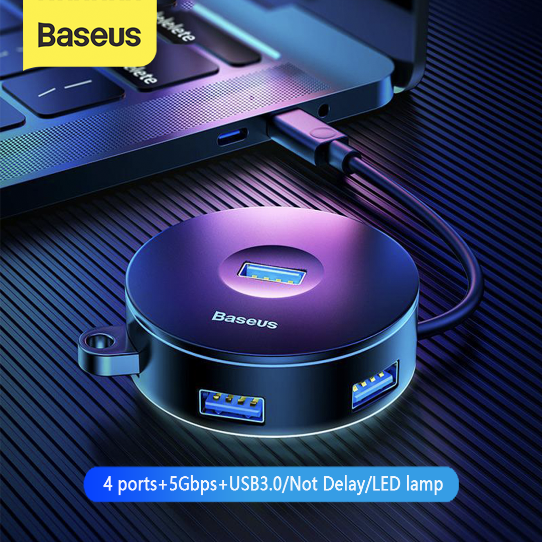 BASEUS USB HUB USB 3.0 USB C HUB สำหรับ MacBook Pro พื้นผิว USB Type C HUB USB 2.0 อะแดปเตอร์กับ Micro USB สำหรับคอมพิวเตอร์แยก USB