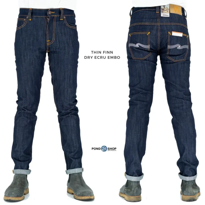 nudie long john dry ecru embo