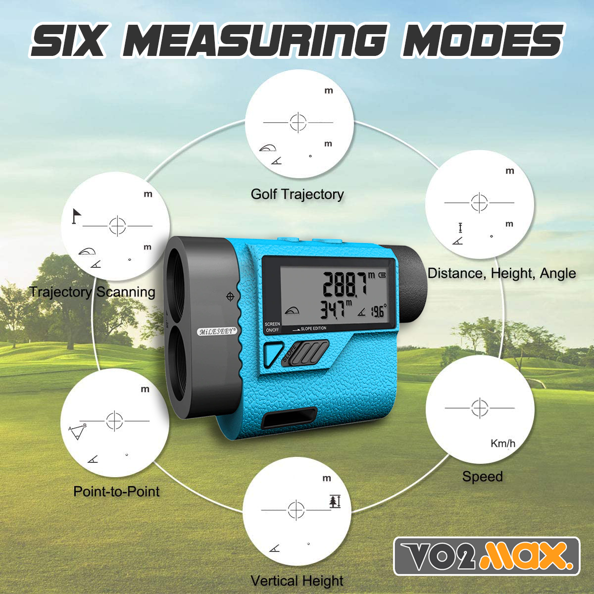 MileSeey กล้องวัดระยะ รุ่นโปร Golf Laser Rangefinder PF3S600M เลเซอร์