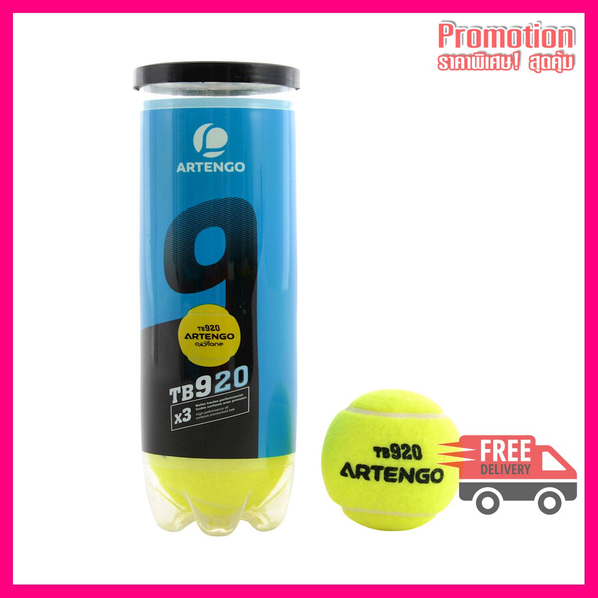 Tennis Balls TB920 3-Pack - Yellow