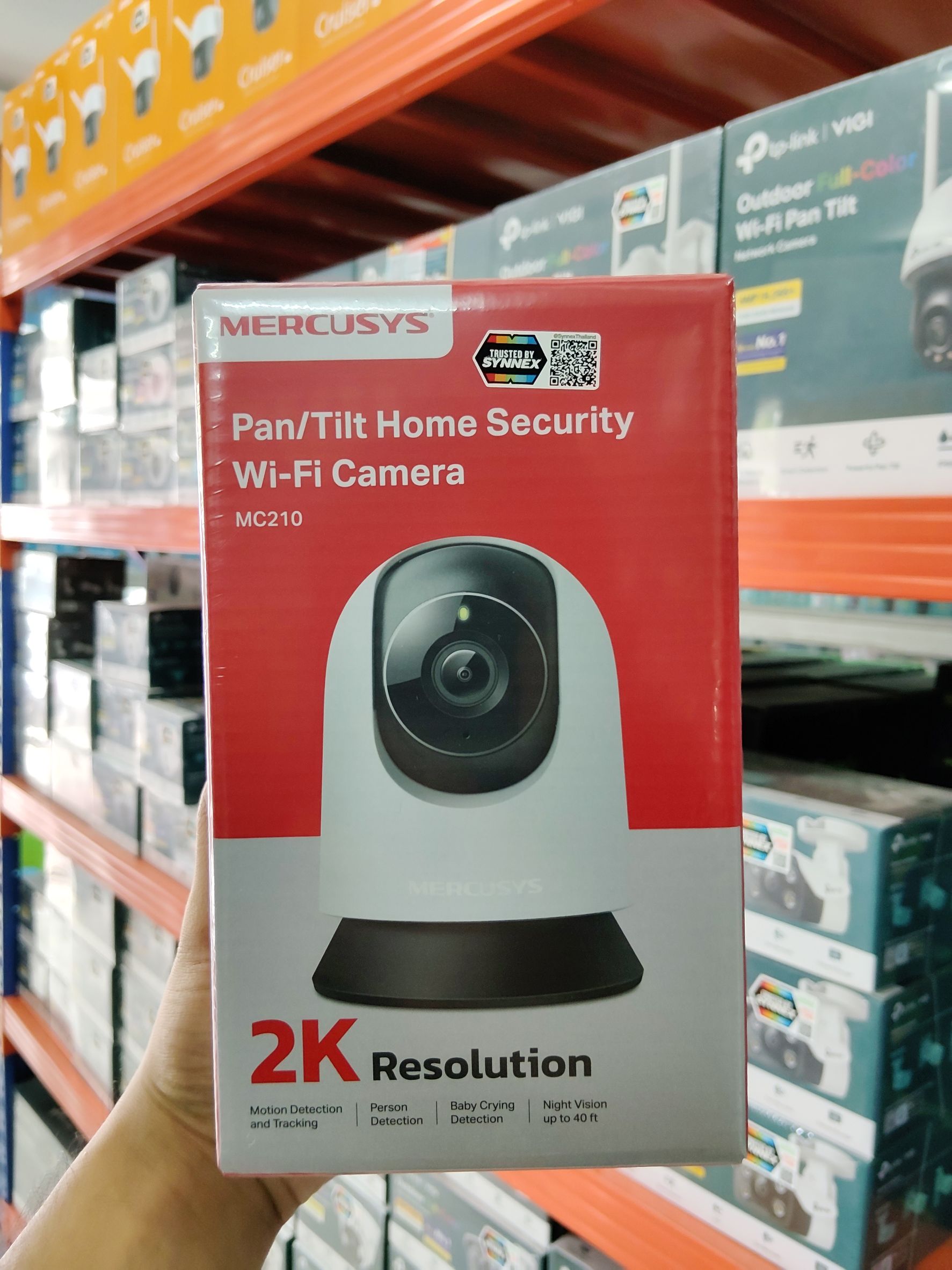 กล้องราคาถูก Mercusys MC210 กล้องวงจรปิด ตั้งโต๊ะ/แขวนเพดาน คมชัด