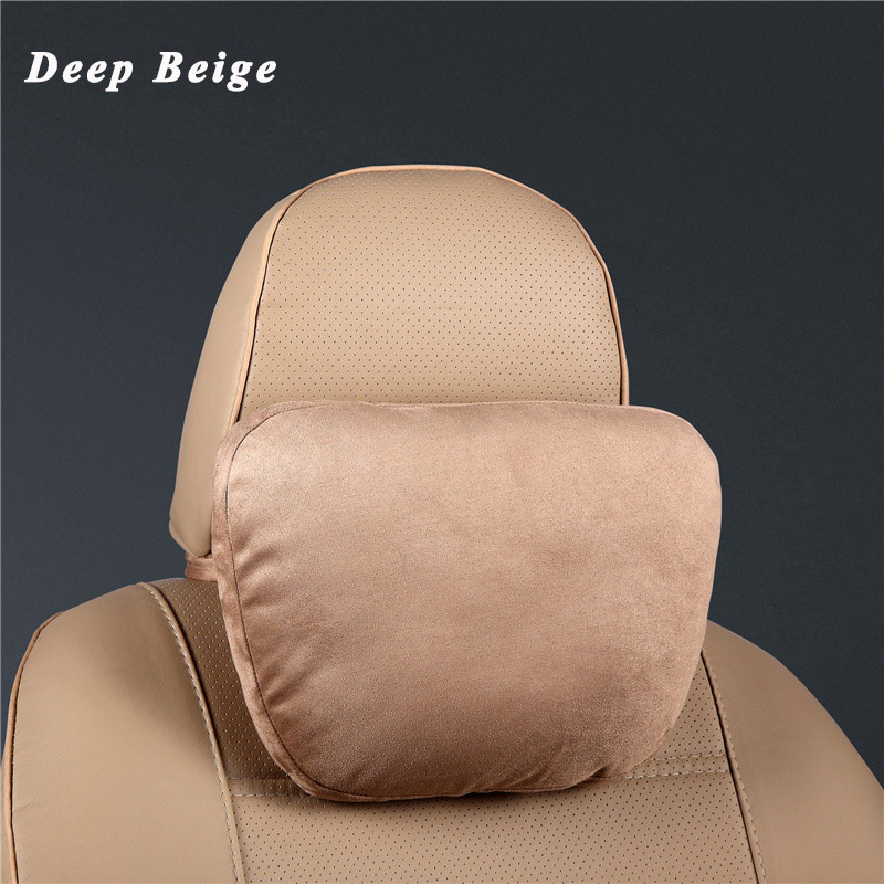 Car Headrest Biological Velvet Seat Head Neck Pillow Auto Seat Massage  Cushion for BMW Volkswagen Volvo Honda Mazda Car Styling