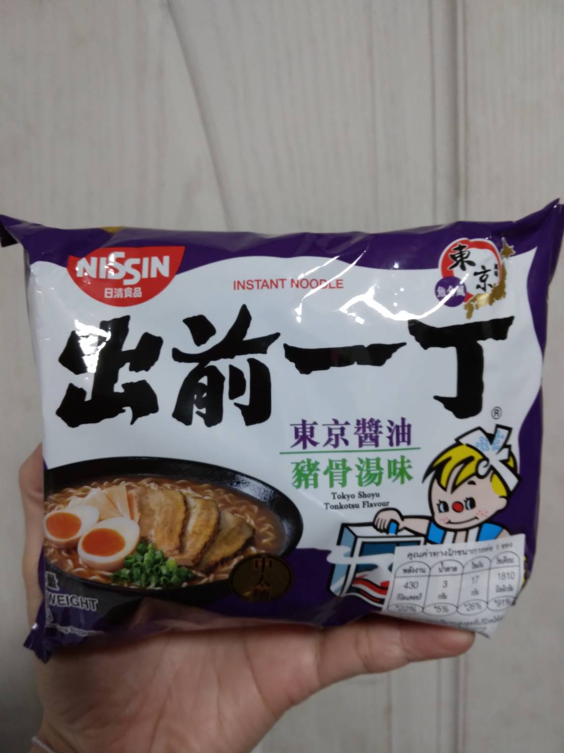 Nissin Tokyo Shoyu Tonkotsu Flavour – นิชชิน บะหมี่รสโตเกียวโชยุ น้ำหนัก 100 กรัม