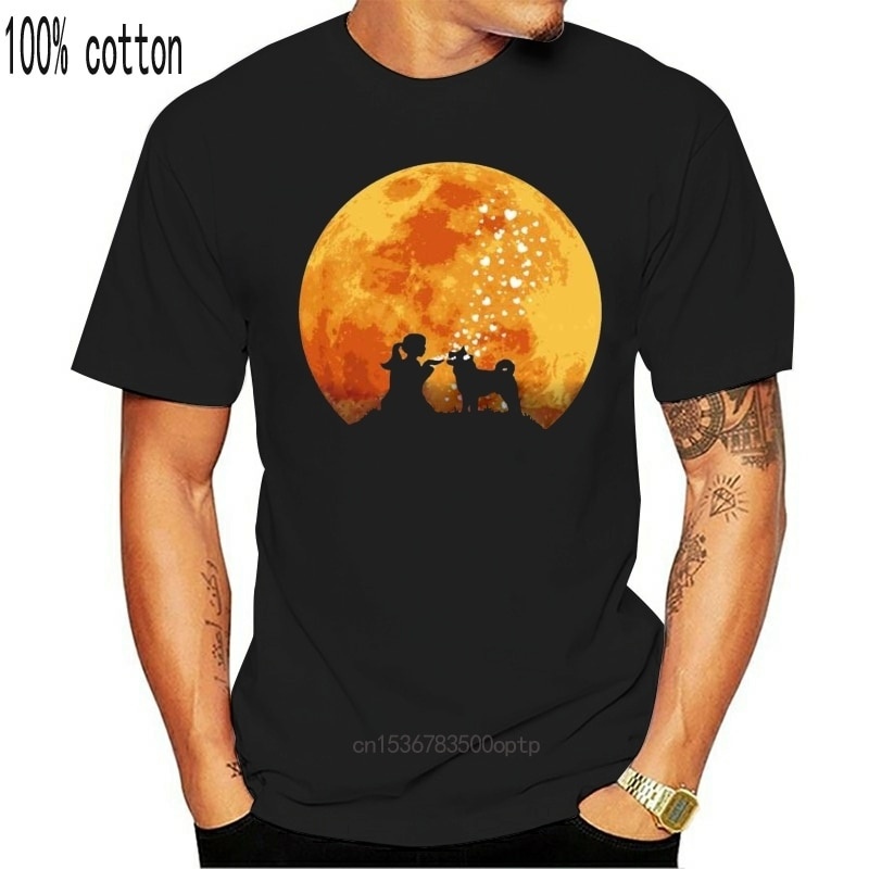 Akita Inu Tshirt Men Fashion Short Sleeve Soft Cotton T shirts Crew