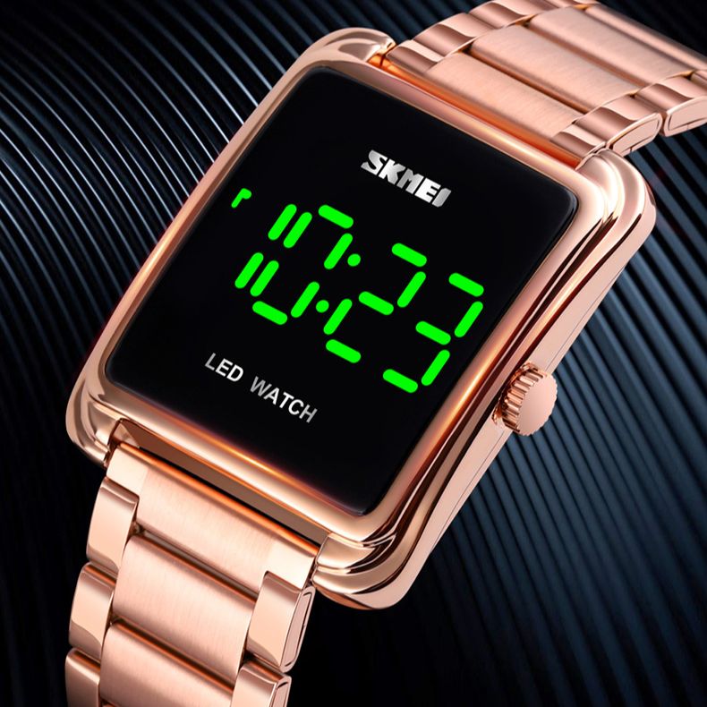 ถูกที่สุด SOEI SHOP สินค้าส่งจากไทย นาฬิกาผู้ชาย นาฬิกาผู้หญิง นาฬิกาดิจิตอล สบายๆสแตนเลสไฟ LED แฟชั่น นาฬิกาข้อมือ SKMEI 1505 สายเหล็ก กันน้ำ 100%