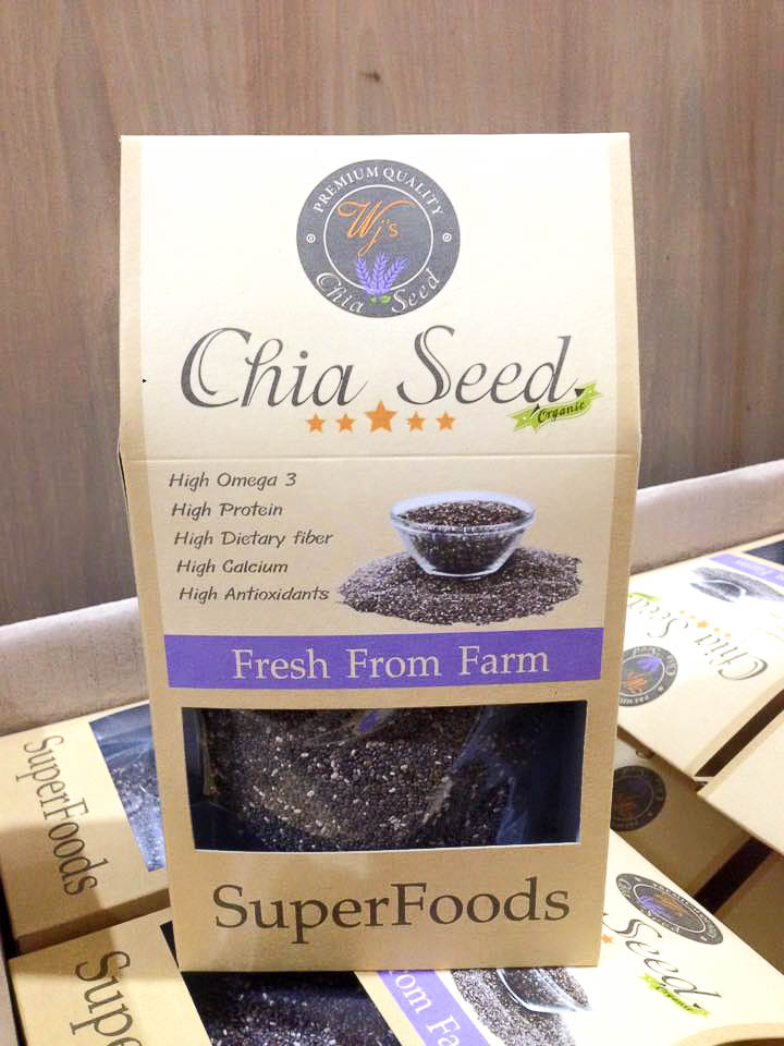 เมล็ดเจีย เมล็ดเชีย Chia Seeds 200g 200 กรัม ตรา Wj's นำเข้าจากประเทศเม็กซิโก สดใหม่จากฟาร์ม ราคาถูกที่สุด คุณภาพดีเยี่ยม