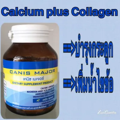 SERES CANIS MAJOR CALCIUM L-threonate Plus Magnesium Ginseng Collagen แคลเซียม แอล-ทรีโอเนท โสม คอลลาเจน