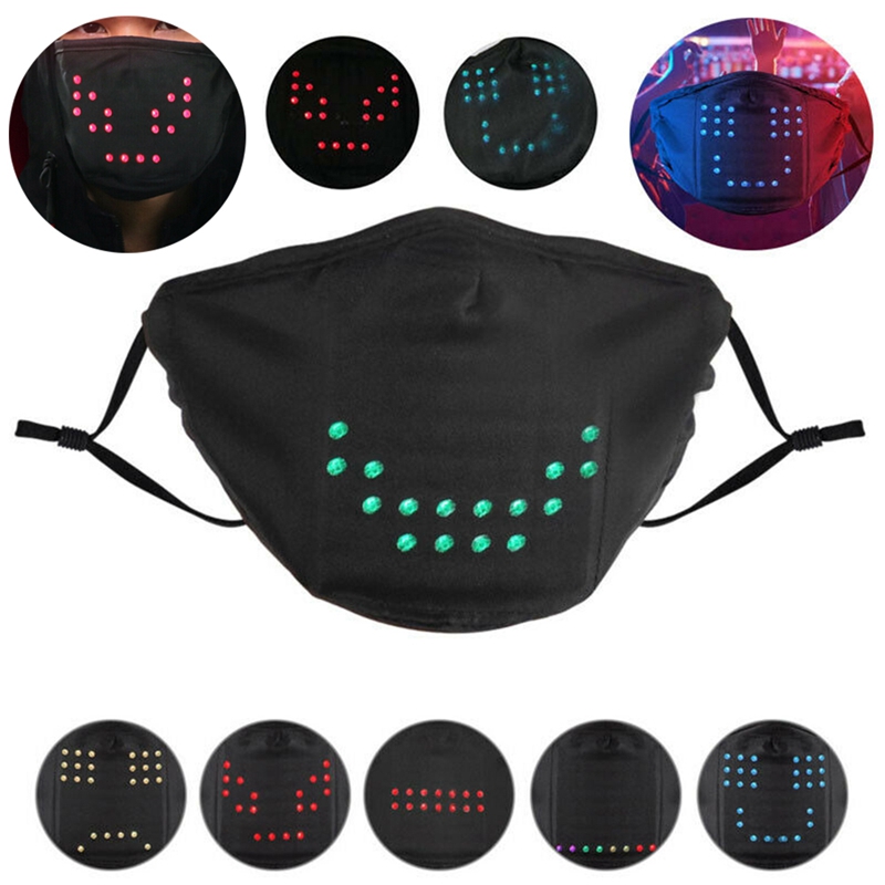 voice activated led face mask