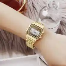 ภาพขนาดย่อของภาพหน้าปกสินค้าLED ดิจิตอลกันน้ำควอตซ์นาฬิกาข้อมือนาฬิกาข้อมือสีทองผู้หญิงผู้ชาย จากร้าน Watch-TOP1 บน Lazada ภาพที่ 8